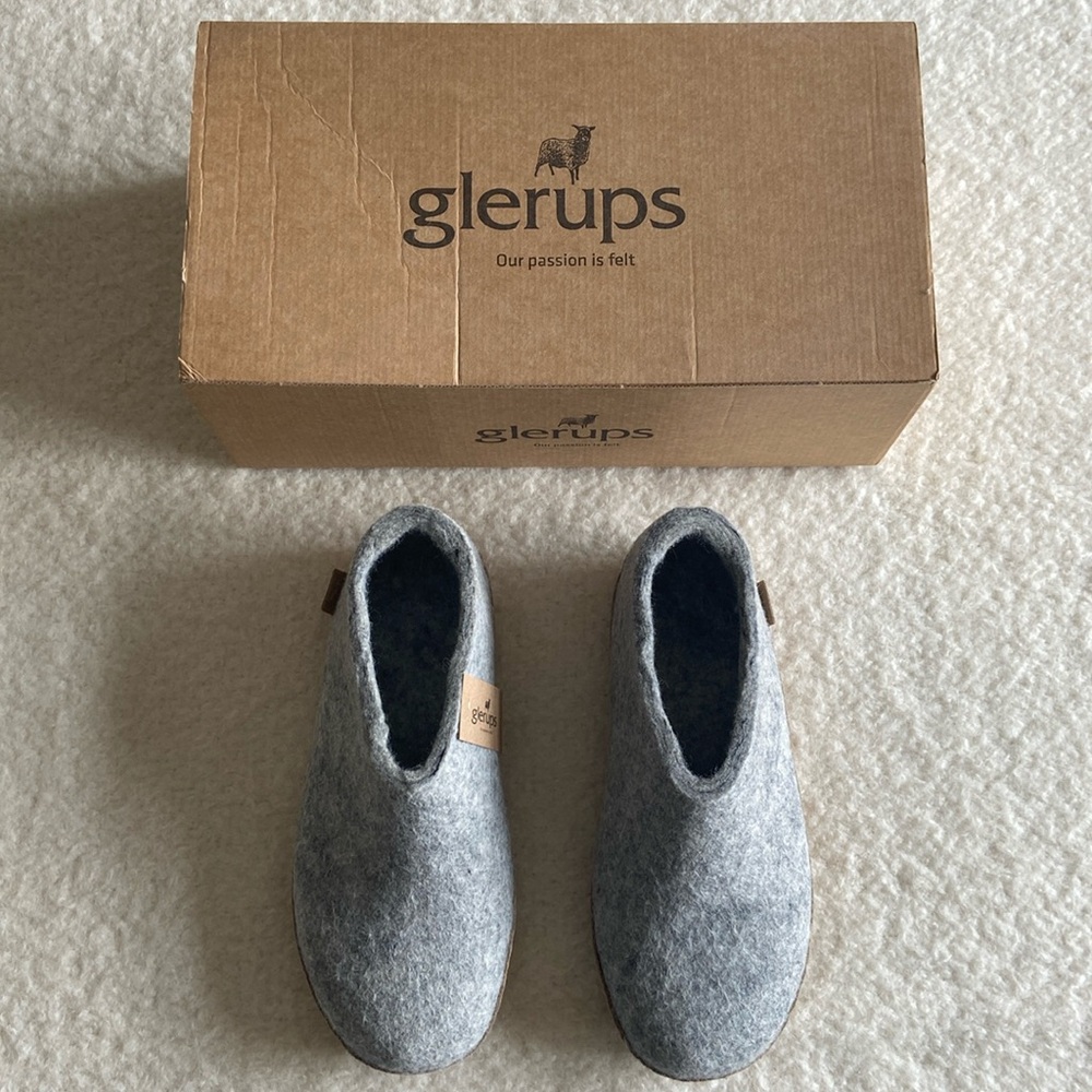 Glerups Shoe Light Grey Size 39, brand new in box